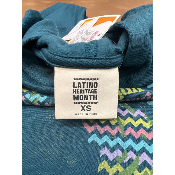 Latino Heritage Month Kids' Latin America Hooded Sweatshirt - Navy XS - Picture 6 of 8